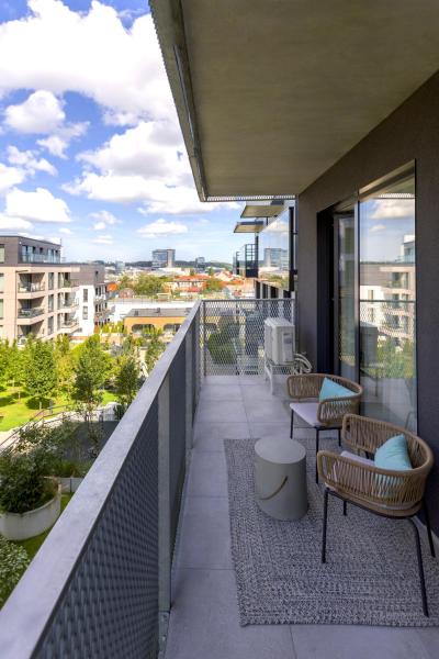 Central Panorama Retreat W Balcony Self Check-in - Vilna