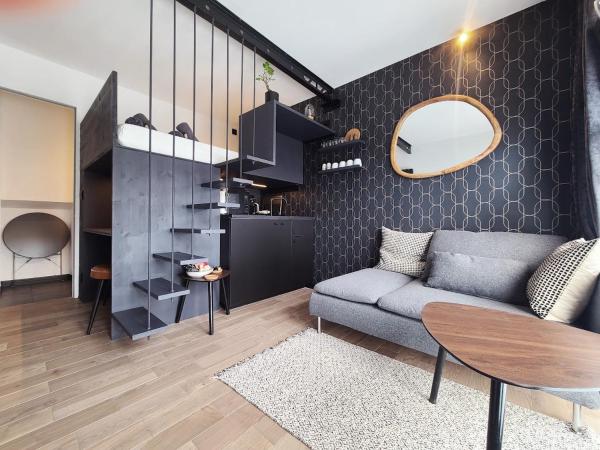 Studio Cosy Avec Mezzanine à 15min De Paris, Pantin Metro Line 5 - Pantin