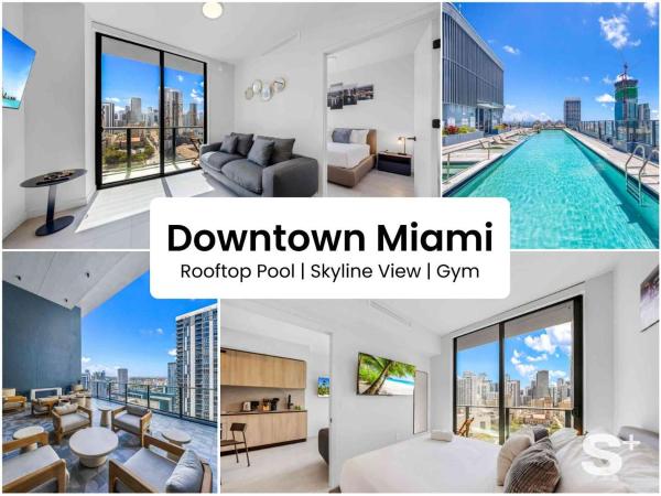 Rooftop Pool - Luxury Condo - Den With City Views - Coral Gables, FL