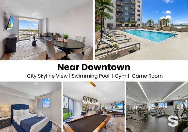 Modern Miami 1br - Pool - Gym - Parking - Balcony - Coral Gables, FL