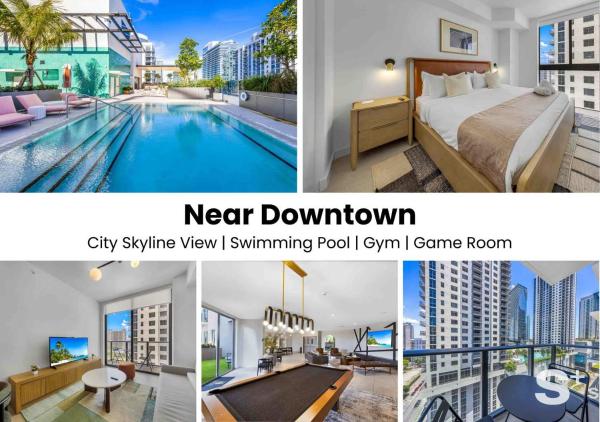 Skyline Views 1br In The Crosby - Rooftop Pool - Coral Gables, FL