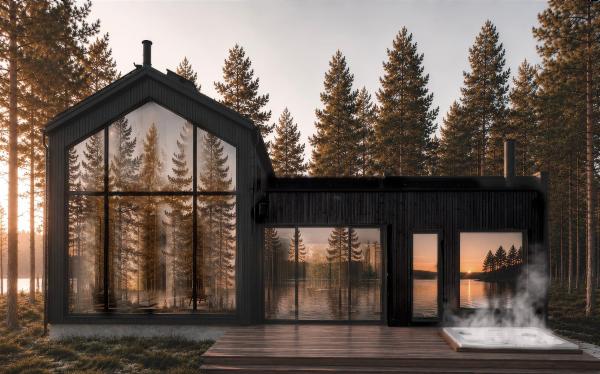 Arctic Circle Holiday Homes, Lapland Riverside Escape Ii - Rovaniemi
