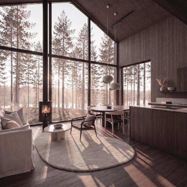 Arctic Circle Holiday Homes, Lapland Riverside Escape Ii - Rovaniemi