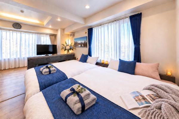 Urban Retreat Sapporo Susukino - 9 Min To Susukino Stn, 2 Queen Beds, 1 Min To Convenience Store - Sapporo