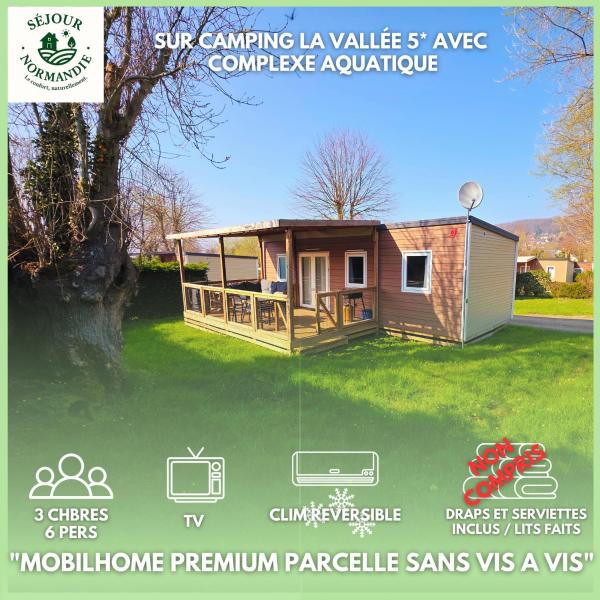 Séjour Normandie - Houlgate - Mobilhome Confort 3ch-6p Avec Clim Et Tv - Camping 5 éToiles - H335 - Dives-sur-Mer