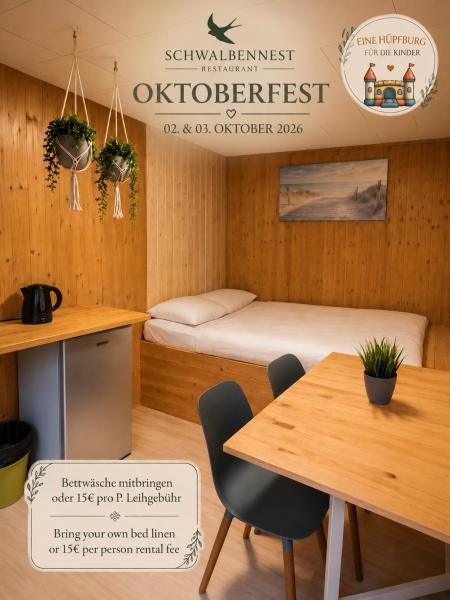 Camping Standard Bungalow Ferienwohnung Auf Rügen - Bis 5 Personen - Nur 100m Zum Naturstrand - Mitten Im Wald - Familien Und Hunde Herzlich Willkommen - Feriensiedlung Schwalbennest - Dranske