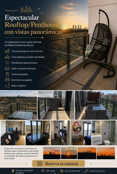 Espectacular ÁTico-penthouse A 5 Min De La Fórmula 1-aeropuerto-ifema - Torrejón de Ardoz