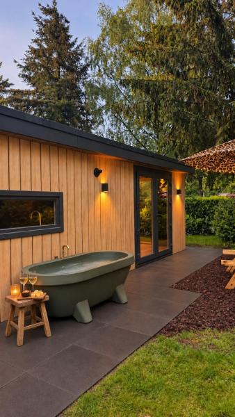 Leo L Tiny House L Panterprint, Buitenbad, Airco, Speeltuin, Bostuin - Gueldre