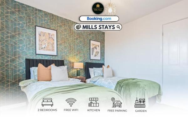 2 Bed House,coventry City,sleeps 6,wi-fi,parking - 코번트리