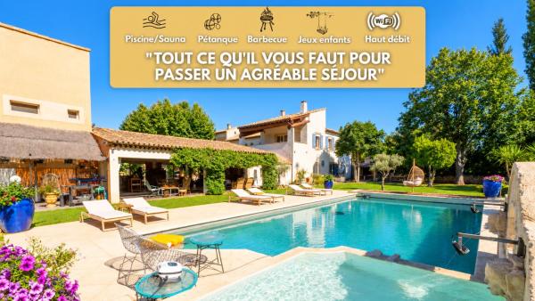 Belle Villa Provençale Et Dépendances Dans Un Domaine De 2 Ha Piscine, Sauna, Balnéo - Miramas