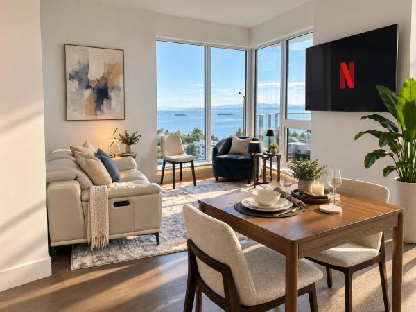 Vibrant Downtown 2 Bedroom Stay - North Vancouver
