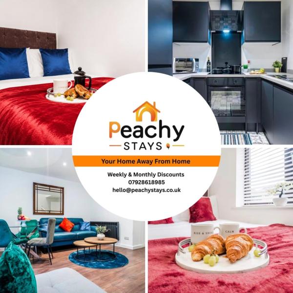 2bed, Sleeps 5, 6minsfromcity, Off Street Parking, Perfect For Contractors, Tourists, Business, Travel, Groups, Long & Short Stays Available, Great Rates Available At Peachy Stays - Nottingham
