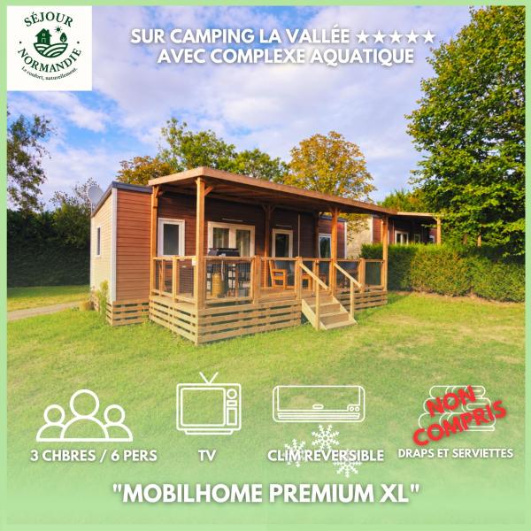 Séjour Normandie - Houlgate - Mobilhome Confort 3ch-6p Avec Clim Et Tv - Camping 5 éToiles - H408 - Villers-sur-Mer