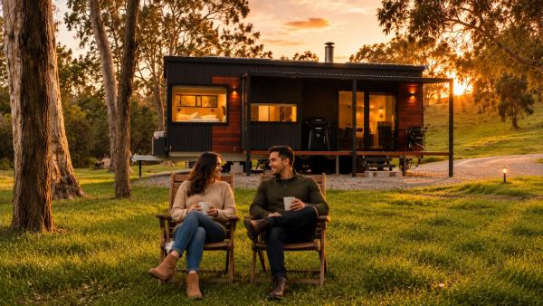 The photo shows the Crown Equine Retreat located in the city of Keysbrook.