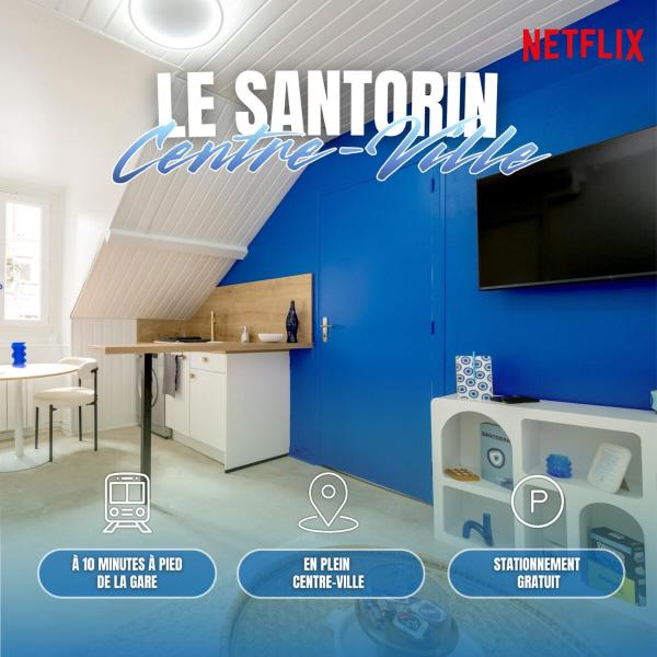 Le Santorin - 10min Gare, Centre & Stationnement - Saint-Brieuc
