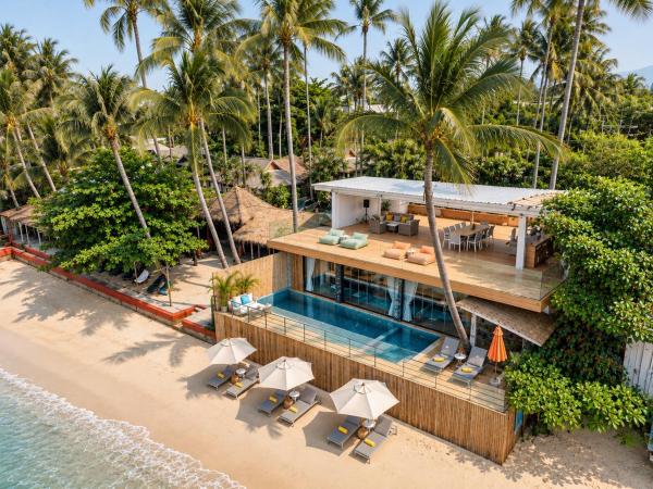 Absolute Beachfront Pool Villa With Rooftop Lounge & Sunset Views - Ko Samui, Island