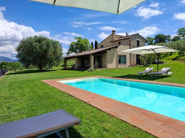 Il Casale Degli Ulivi- Splendido Casale Panoramico Con Piscina A 30 Min Da Roma Gra - Umbria