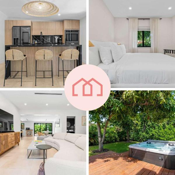 Casa Siesta- Hot Tub Home Gym And Modern Design - Miami, FL