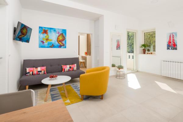 På billedet ses objektet Urban Chic LUXE apartments near Beach Bačvice & CENTRE beliggende i byen Split.