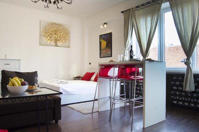 Studio apartment with a view of Ban Jelačić Square