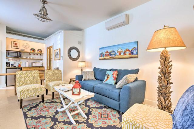 Walk to Beach from Chic Old Town Apartment w/ Yard