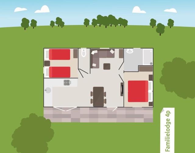 4-persoons Familielodge