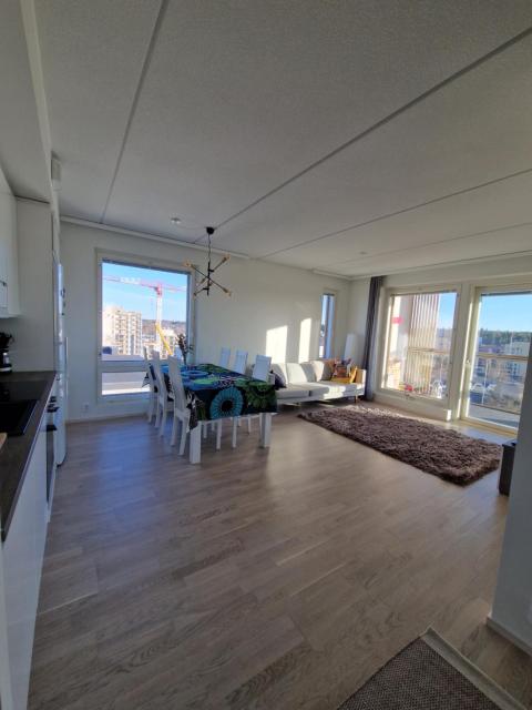 62m2 10th floor modern apartment with sauna and view