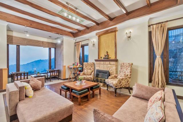 StayVista at Stonehill Manor 3BR Luxury Mountain Cabin with Deck at Dharamshala