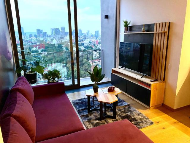 Penthouse con la mejor vista de Cdmx, 6 personas, Gym y 2 parkings