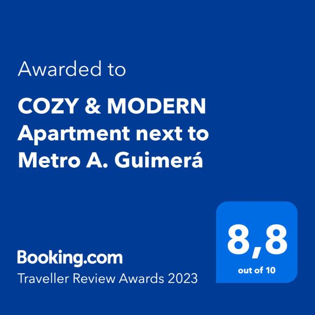 COZY & MODERN Apartment junto a Metro A Guimerá