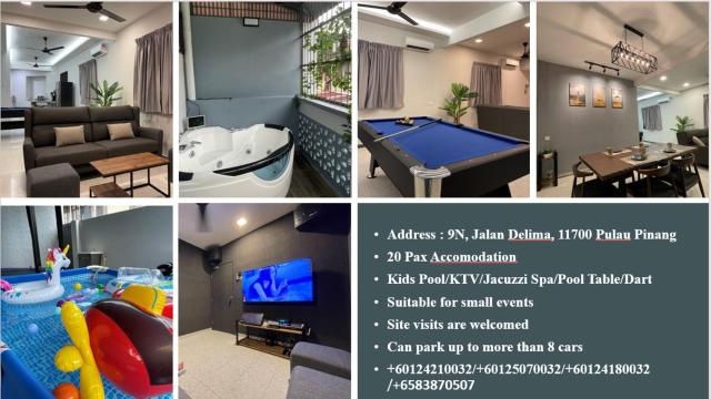 GEORGETOWN 18Px 5R4B V KTV & JACCUZI SPA & KIDS POOL & POOL TABLE NEAR USM & LAM WAH EE HOSPITAL & HAN CHIANG HIGH SCHOOL