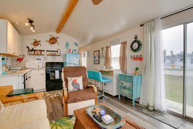 Furnished Deck: Waterfront Port Isabel Cottage!