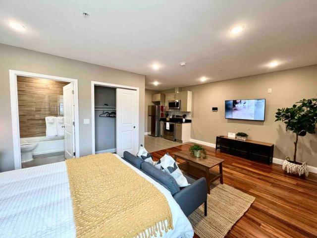402 Stylish luxe Apt at center city self check-in