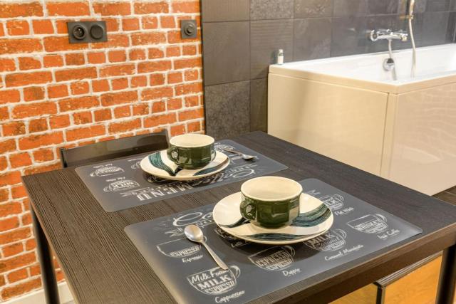 Industrial-style studio with bathtub, Vieux-Lyon