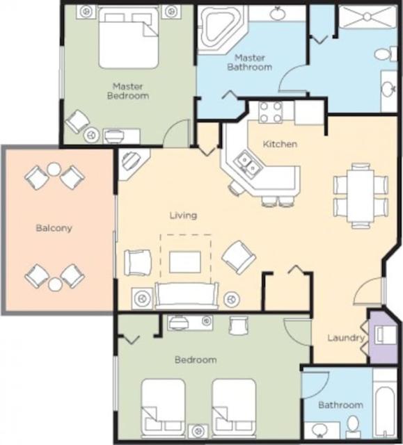 Bonnet Creek 2 Bedroom Deluxe