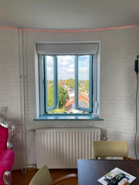 Torenkamer op de vijfde verdieping van de watertoren van Strijen