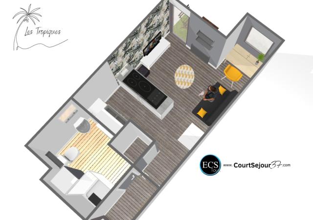'Les Tropiques' - Parking privé - Balcon - Tout confort