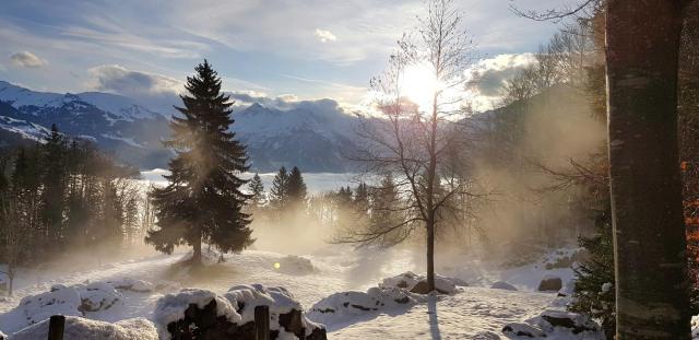 Gemütliche FeWo mit Sauna inmitten der Berge