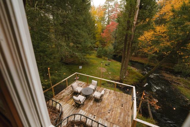 Enchanting River- Water Front A-Frame Cabin