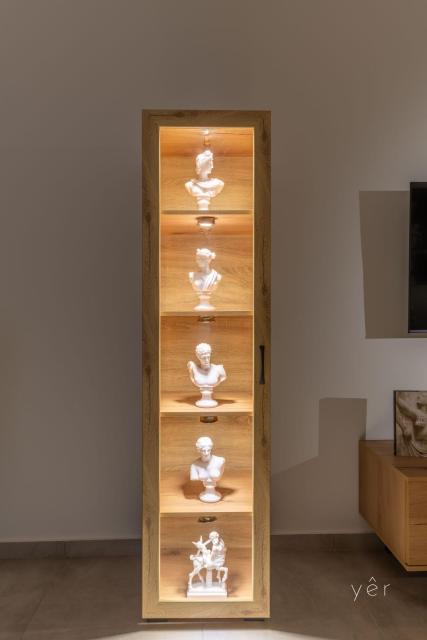 Modern Mythic Flat with Greek-Inspired Artistic