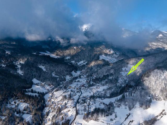Dwarfs cabin overlooking Julian Alps near Bled