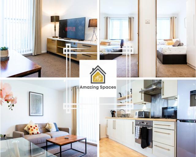 Executive 2 Bed Apartment with Free Parking by Amazing Spaces Relocations Ltd
