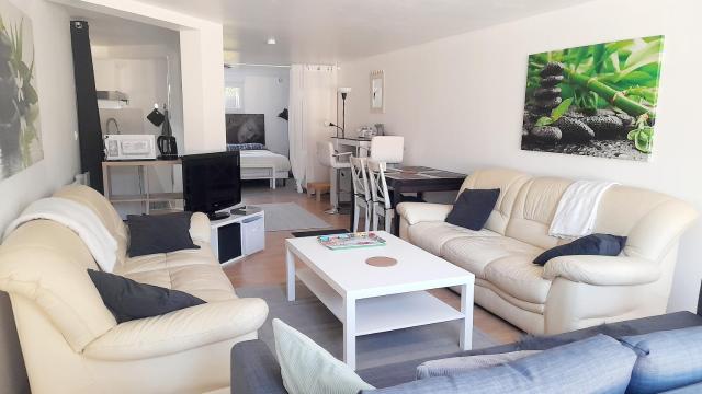 Grand Studio Indépendant à 30 minutes de Paris (RDC d'un pavillon) dans village bord de Seine