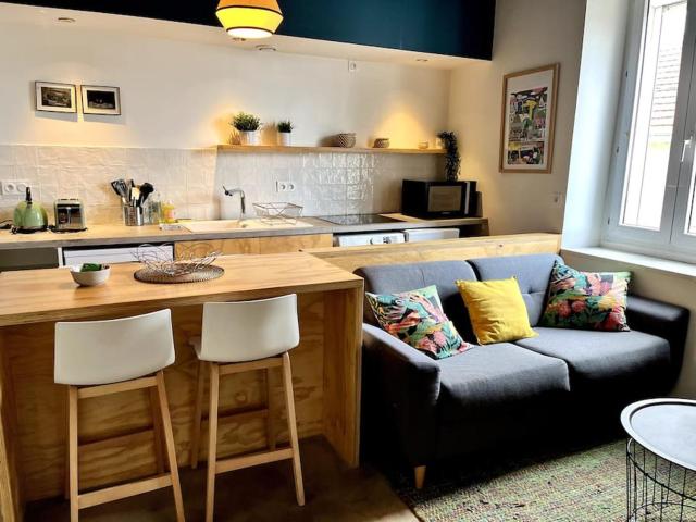 Studio Le Sanlecque, Wifi Tv 2personnes
