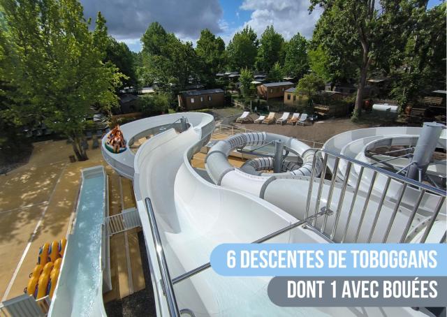 200m de la plage Bungalow LUXE de 44m2 Ménage et draps inclus Camping 5 Etoiles Mayotte Lac Biscarrosse Koyobalys