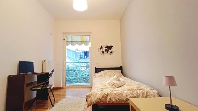 Large 2 BD Apartment with balconies in Athens