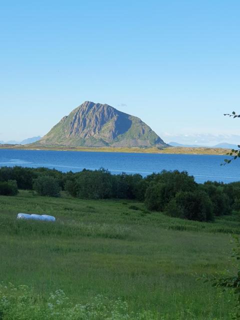 Feriehus med utsikt mot fjellet Hoven