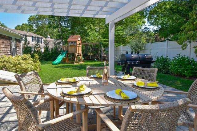Swing Set Plunge pool and large yard await