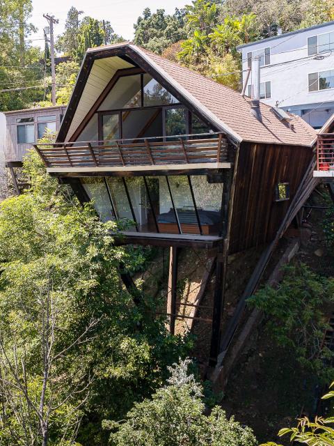 Architectural Marvel in Hollywood Hills with Views