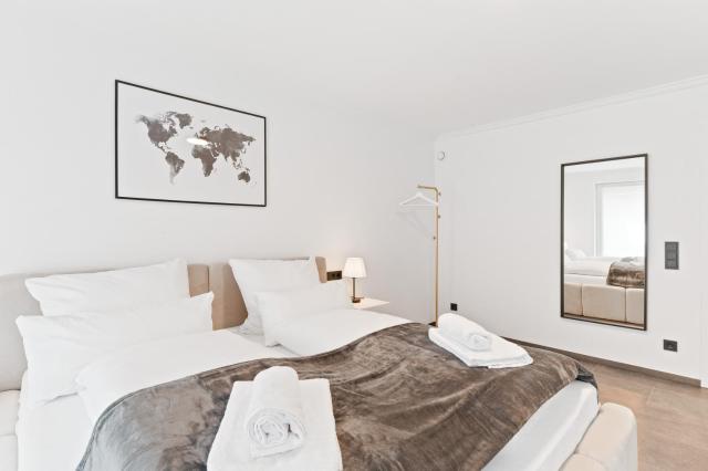 TOP Apartments - Stilvolle Wohnung im Stadtzentrum - Loggia - Kingsize Bett - Smart TV - Netflix - 60qm - 24h Check-In